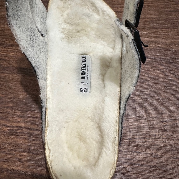Birkenstock Arizona Shearling - Wool in Plaid White - Picture 10 of 12